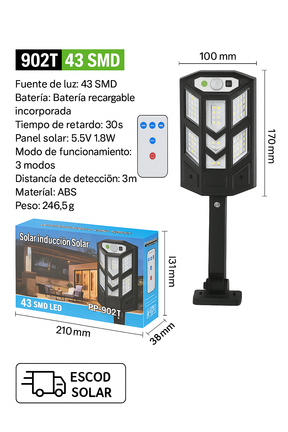 Luminaria solar edición premium