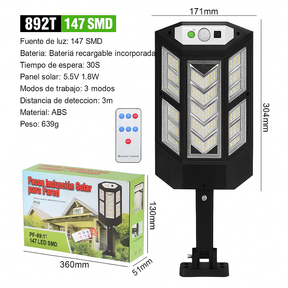 Luminaria solar edición premium