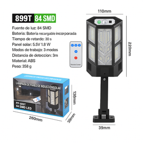 Luminaria solar edición premium